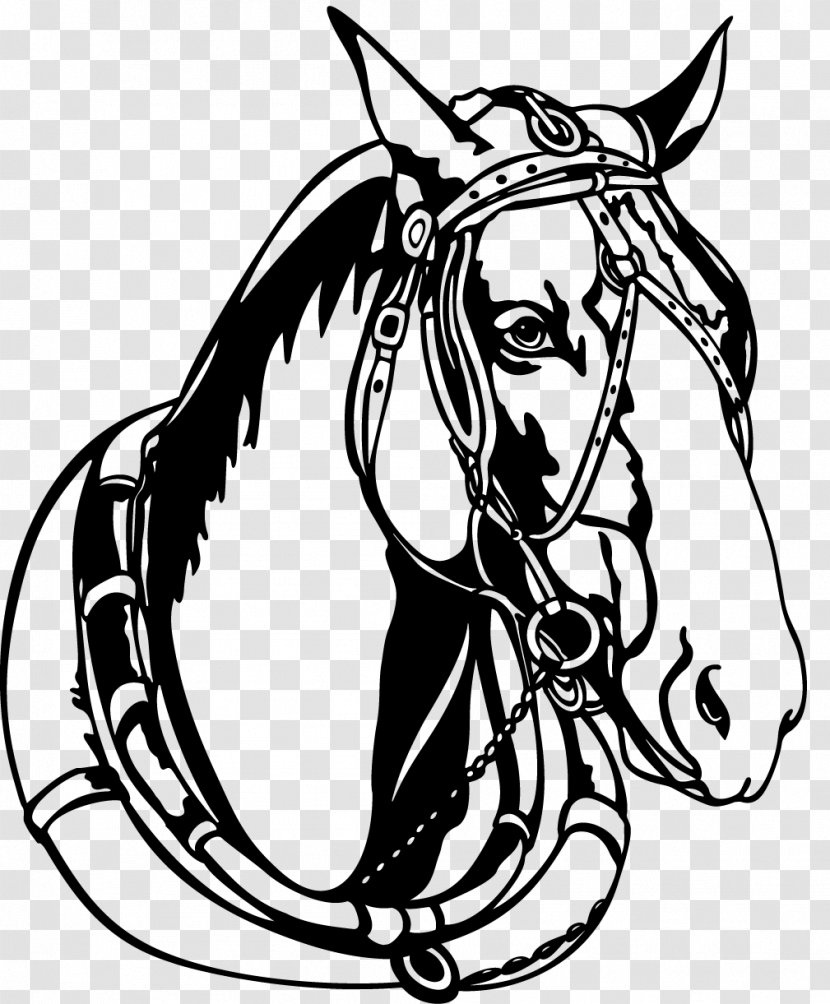 Horse Mare Equestrian Clip Art - Bridle Transparent PNG