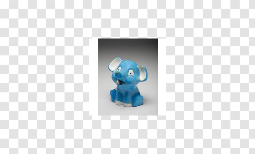 Figurine Elephantidae Turquoise - Stuffed Toy - Porcelain Transparent PNG