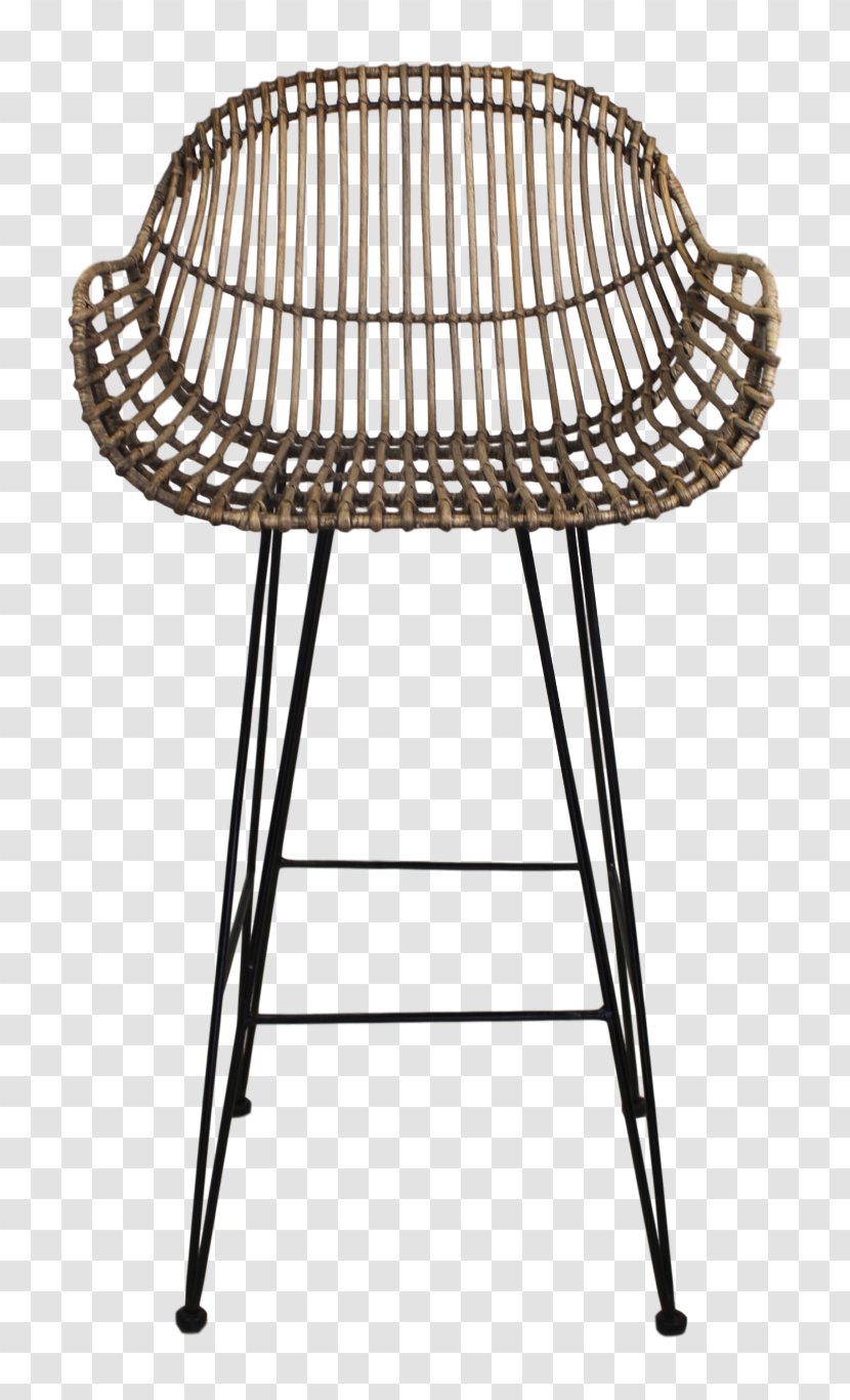 Bar Stool Table Chair Wicker - Kitchen Transparent PNG