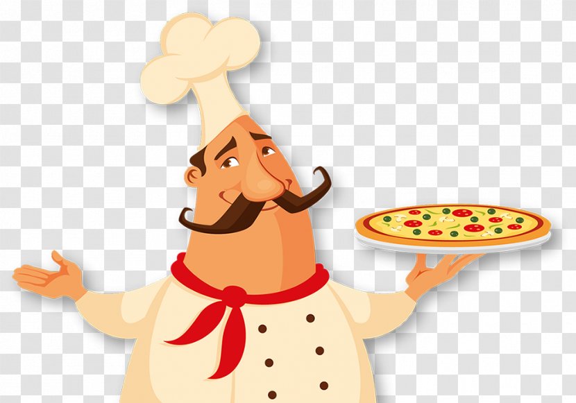 Pizzaiole Italian Cuisine Food - Cartoon - Pizza Transparent PNG