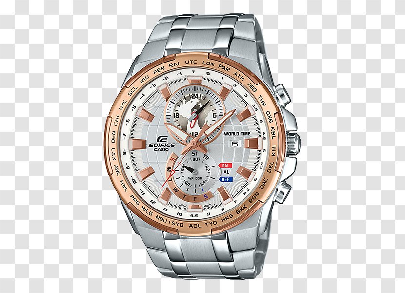 Casio Edifice Watch Chronograph Silver - Accessory Transparent PNG