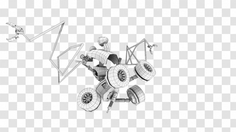 Car Technology Line Art Sketch - Black And White Transparent PNG