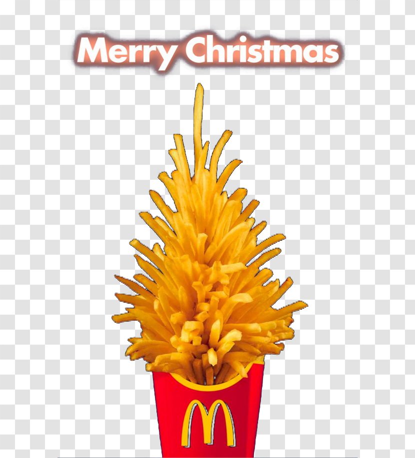Hamburger French Fries Fast Food Potato Chip - Christmas - Creative Tree Transparent PNG
