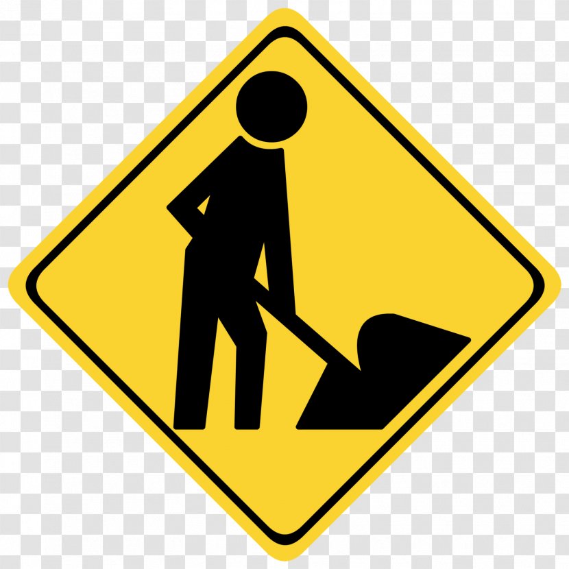 Roadworks Traffic Sign Architectural Engineering - Highway - Road Transparent PNG