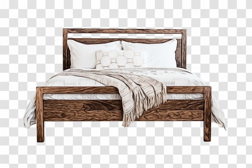 Furniture Bed Frame Bedroom Wood - Duvet Nightstand Transparent PNG