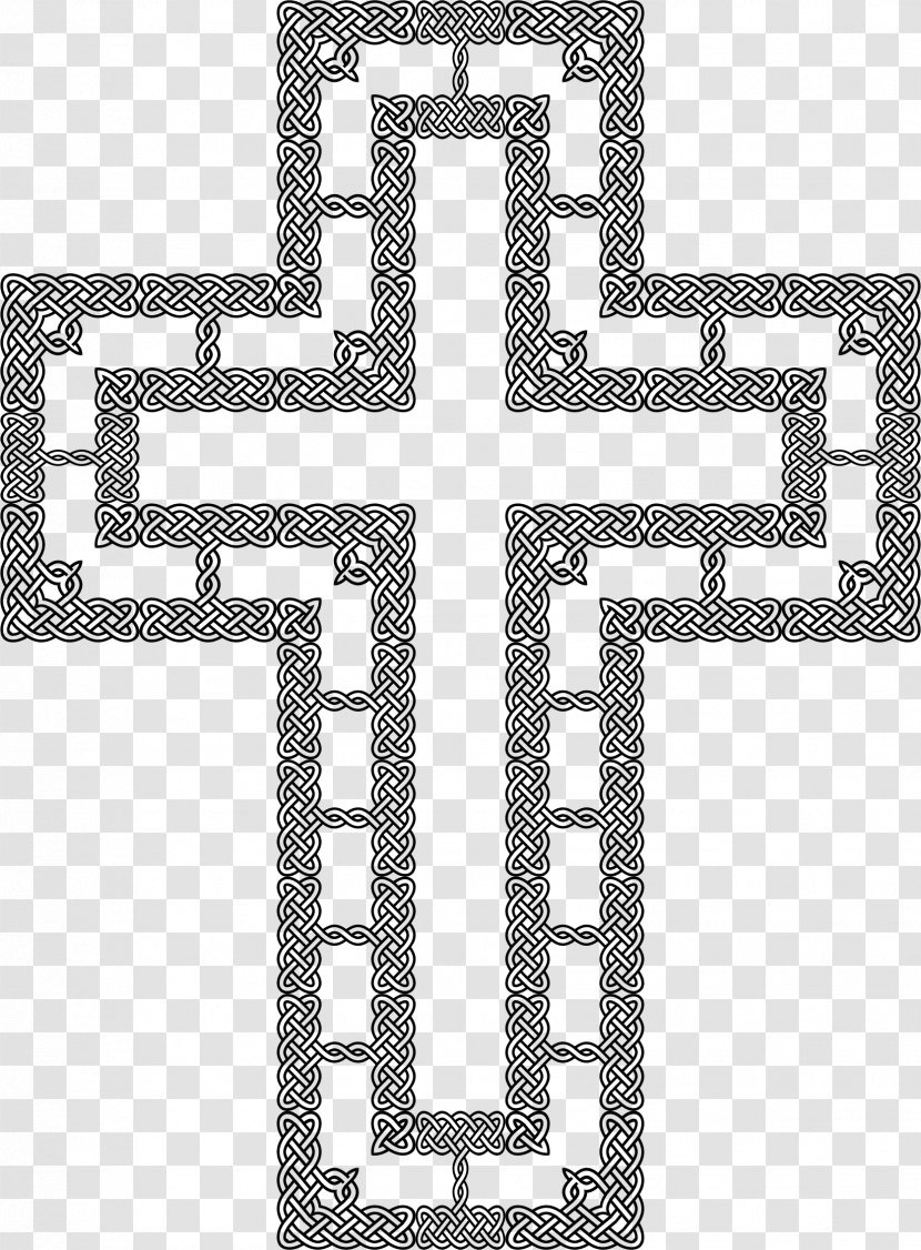 Knot - Cross - Black And White Transparent PNG