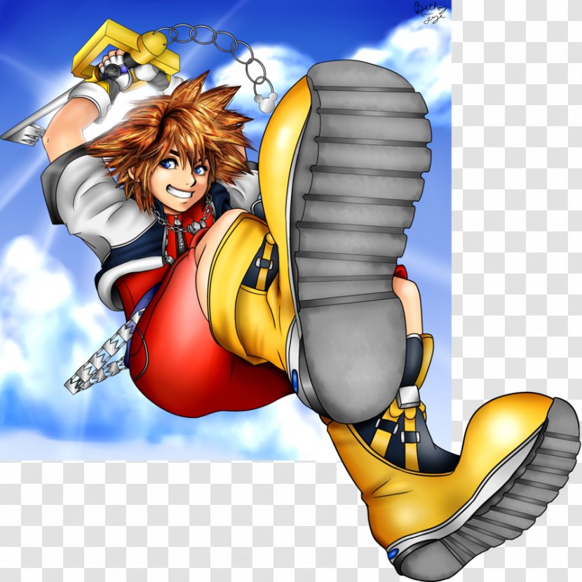 Kingdom Hearts Coded HD 2.5 Remix Sora Drawing Tidus - Silhouette Transparent PNG