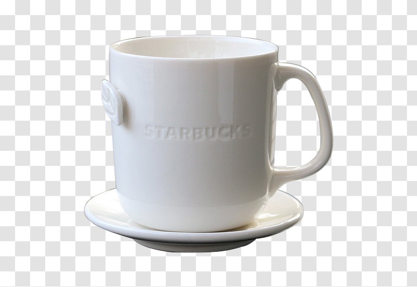 Coffee Cup Mug - Porcelain - Pure White Starbucks Transparent PNG