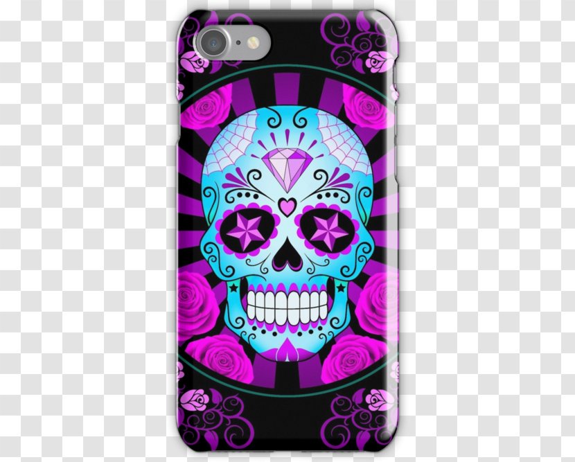 Calavera Day Of The Dead T-shirt Mexican Cuisine Skull - And Roses Transparent PNG