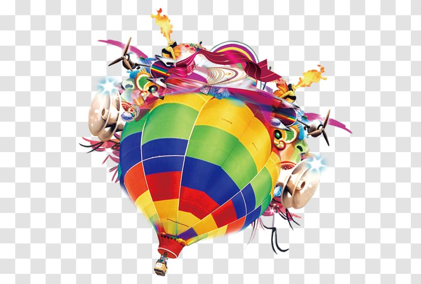 Hot Air Balloon Color - Big Balloons Transparent PNG