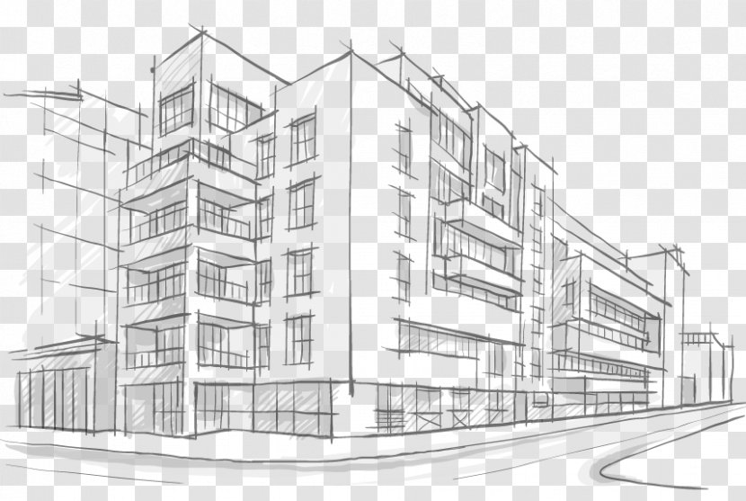Architecture Architectural drawing Sketch design angle building mode Of  Transport png  PNGWing