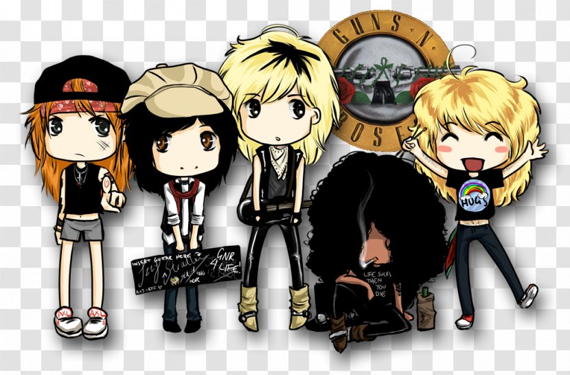 Guns N' Roses Musician Paradise City - Cartoon - Flower Transparent PNG