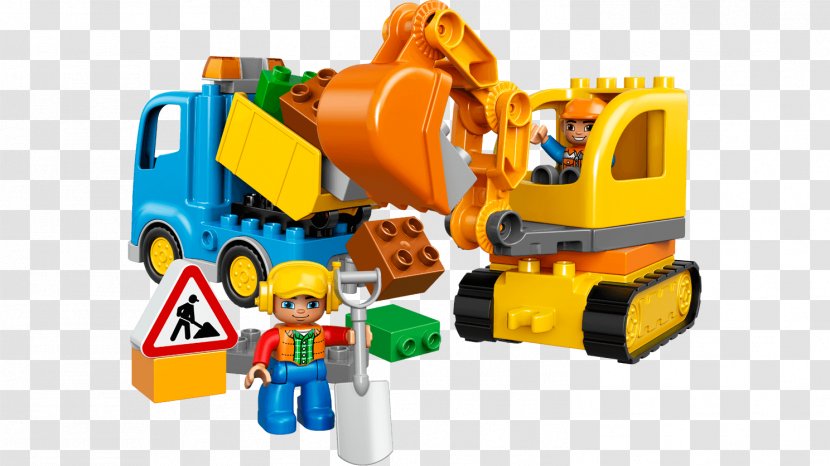 Lego Duplo Excavator Continuous Track Loader - Vehicle - Carousel Figure Transparent PNG