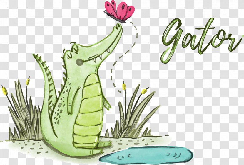 Crocodile Alligator - Flowering Plant - Vector A Transparent PNG