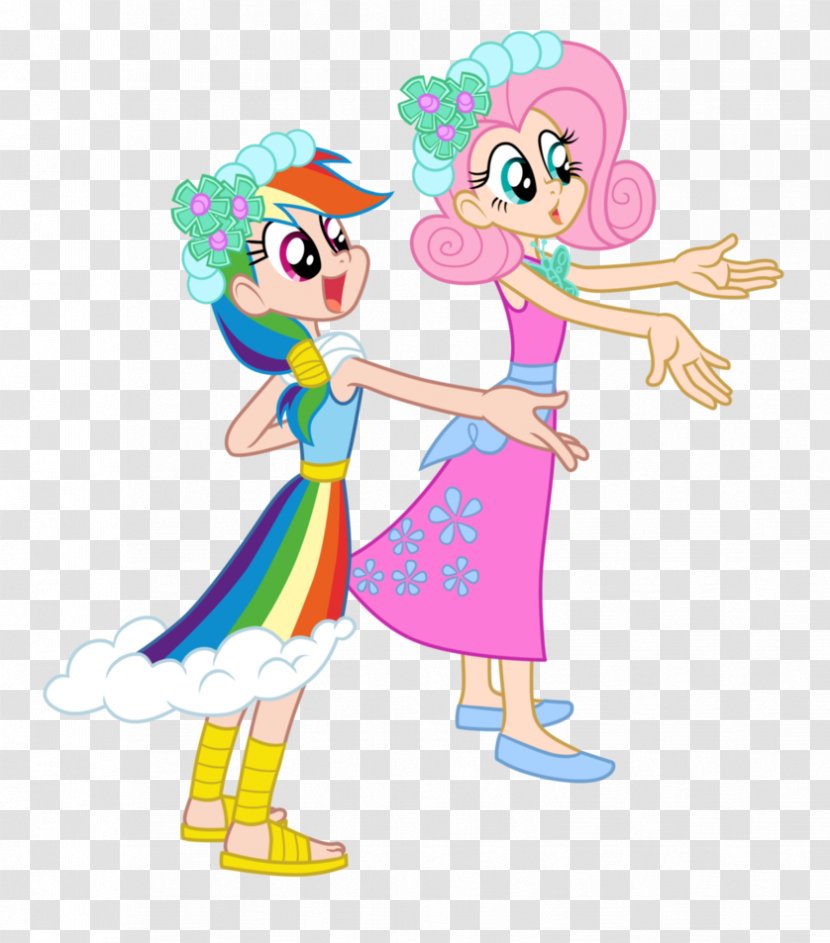 Rainbow Dash Fluttershy Applejack Pinkie Pie Rarity - My Little Pony Transparent PNG