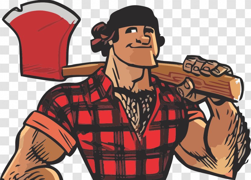 Paul Bunyan Lumberjack Cartoon - Fiction - Axe Transparent PNG