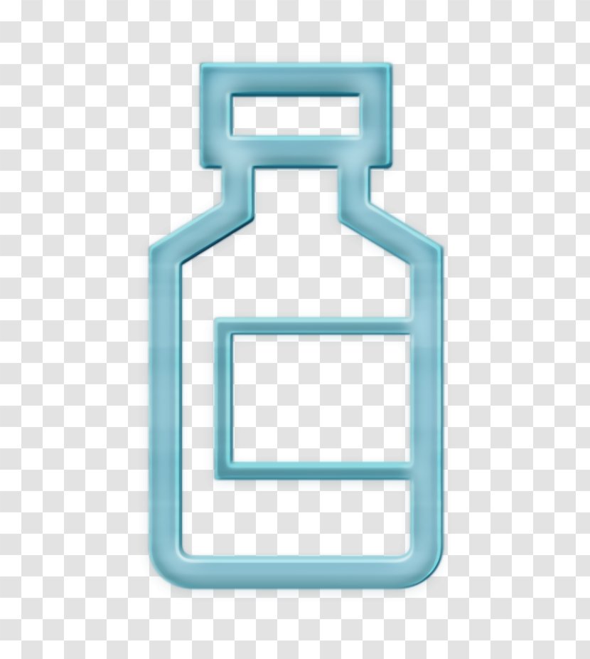 Body Icon Bottle Fitness - Turquoise - Rectangle Transparent PNG