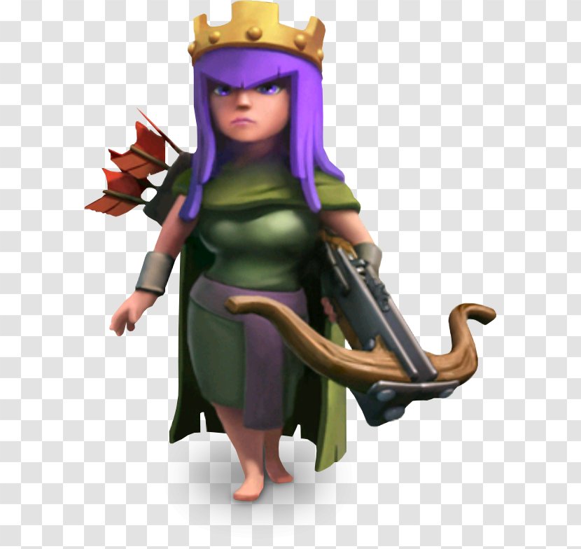 Clash Of Clans ARCHER QUEEN Royale King Archer Barbarian Transparent PNG