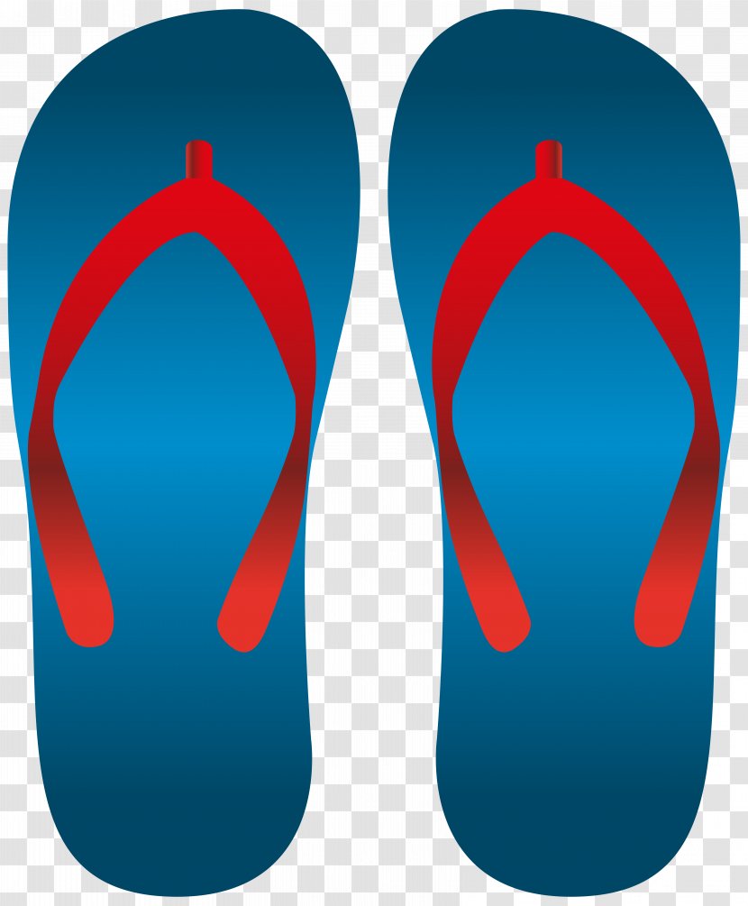 Flip-flops Blue Sandal Clip Art - Wreath Transparent PNG