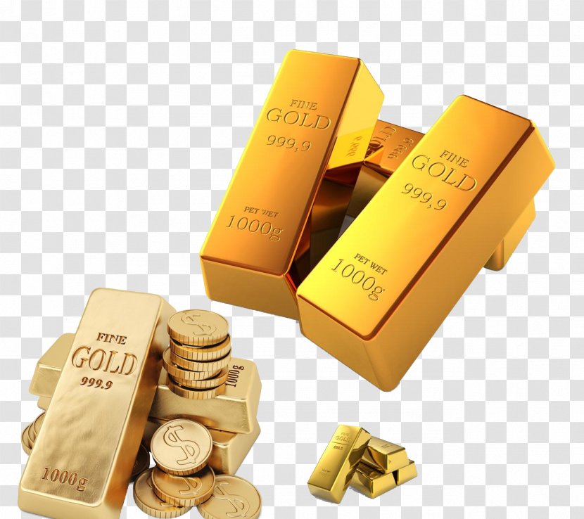 Gold Bar Bullion Ingot As An Investment - Coin - A Wide Range Of Coins Image Transparent PNG