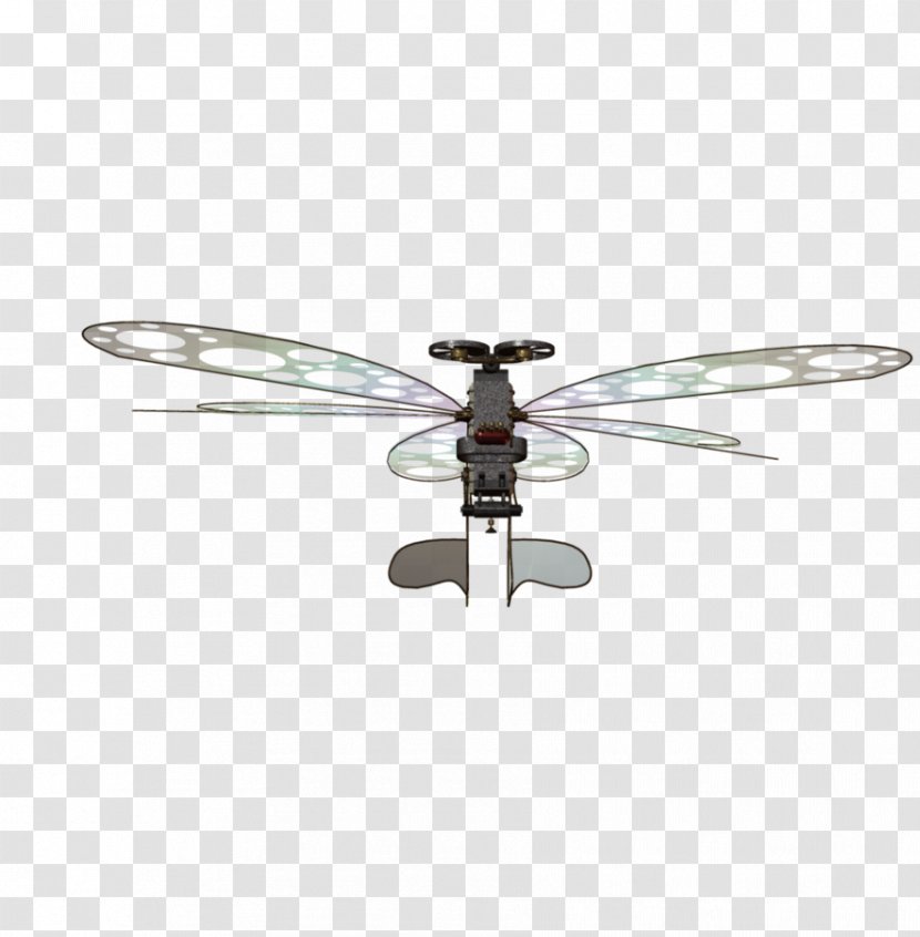 Insect Ceiling Fans Wing Propeller Dragonfly - Aircraft - Butterfly Machine Transparent PNG