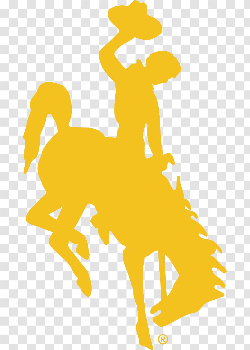 University Of Wyoming Bucking Horse And Rider Cowgirls Women's Basketball - Joint Transparent PNG