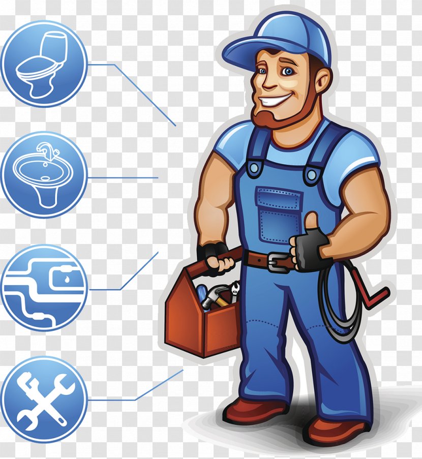 Professional Home Repair Workers - Cartoon - Laborer Transparent PNG