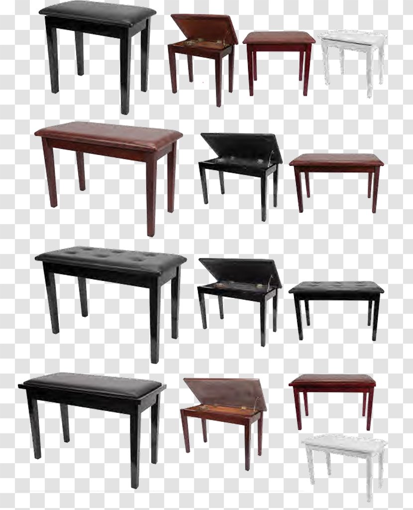 Piano Table Furniture Bench Chair - Stool Transparent PNG