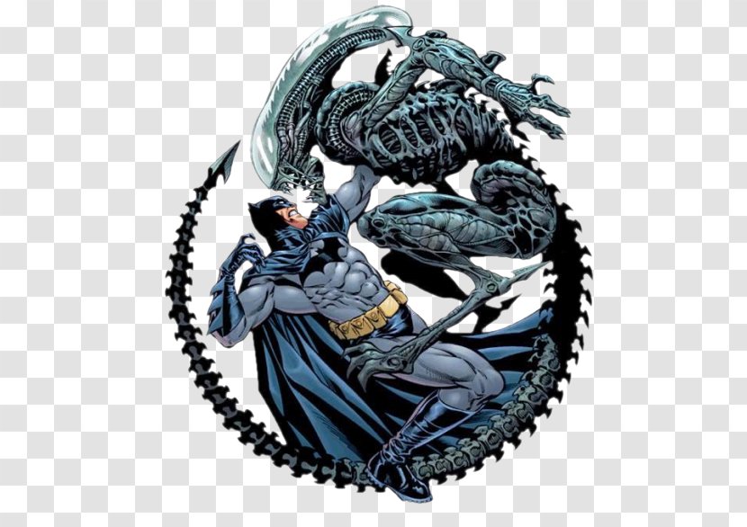 Superman And Batman Versus Aliens Predator Batman/Aliens - Alien Vs Transparent PNG