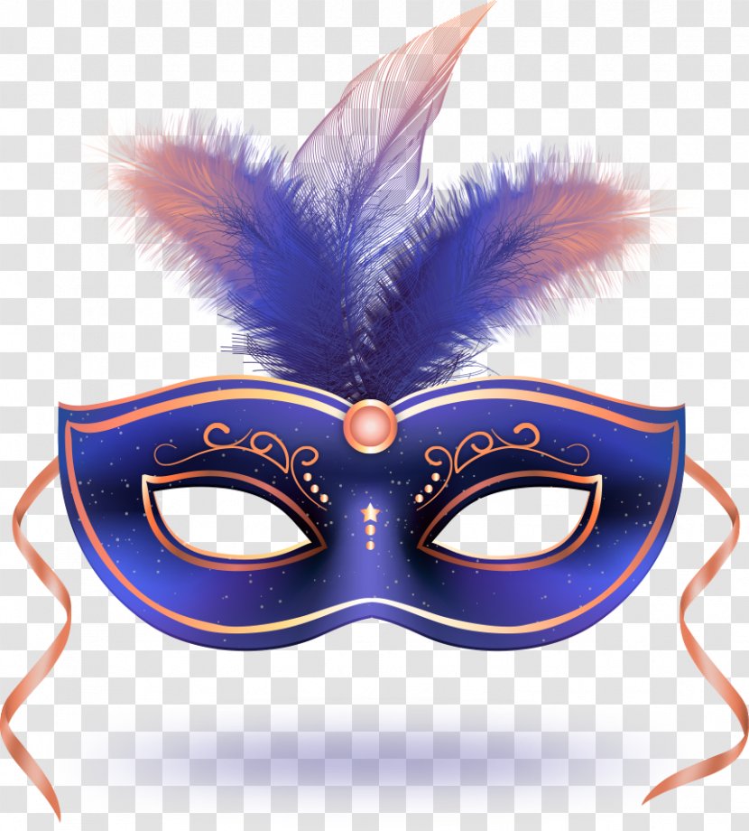 Carnival Of Venice Mask Euclidean Vector Download - Designer - Queen With Feathers Transparent PNG