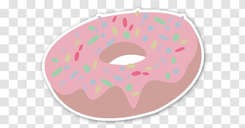Nose Pink M Sticker Font Text Messaging - Donut Typography Transparent PNG