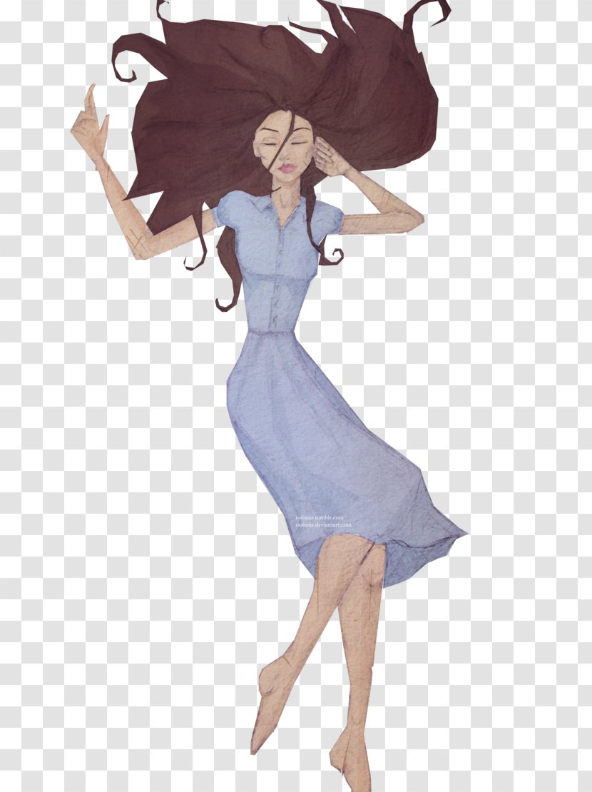 Fairy Shoulder Cartoon Dress - Frame Transparent PNG