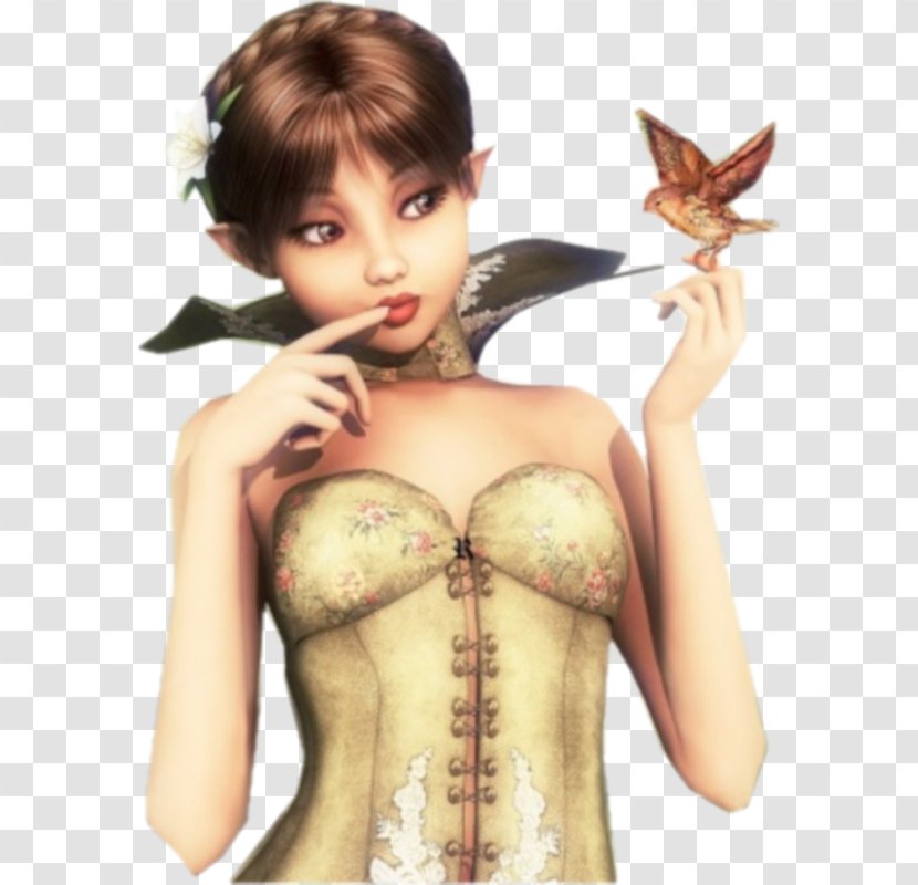 Elf Fairy Woman Female - Cartoon Transparent PNG