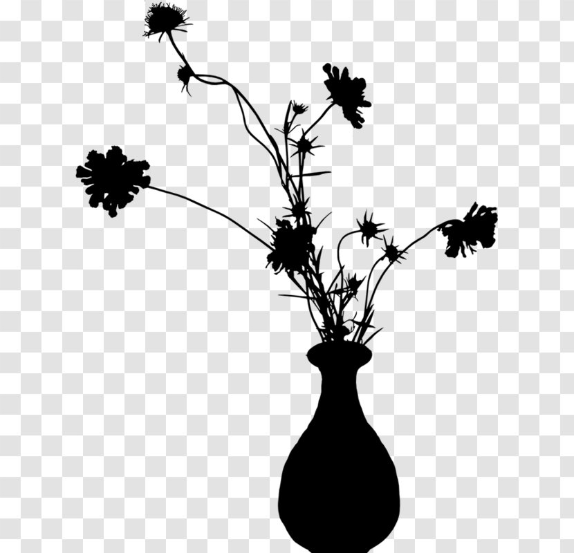 Plant Stem Flowering Vase Silhouette - Flower - Branch Transparent PNG
