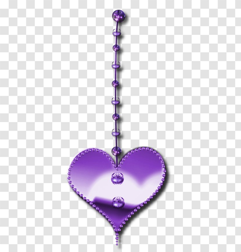 Body Jewellery Heart - Purple Transparent PNG
