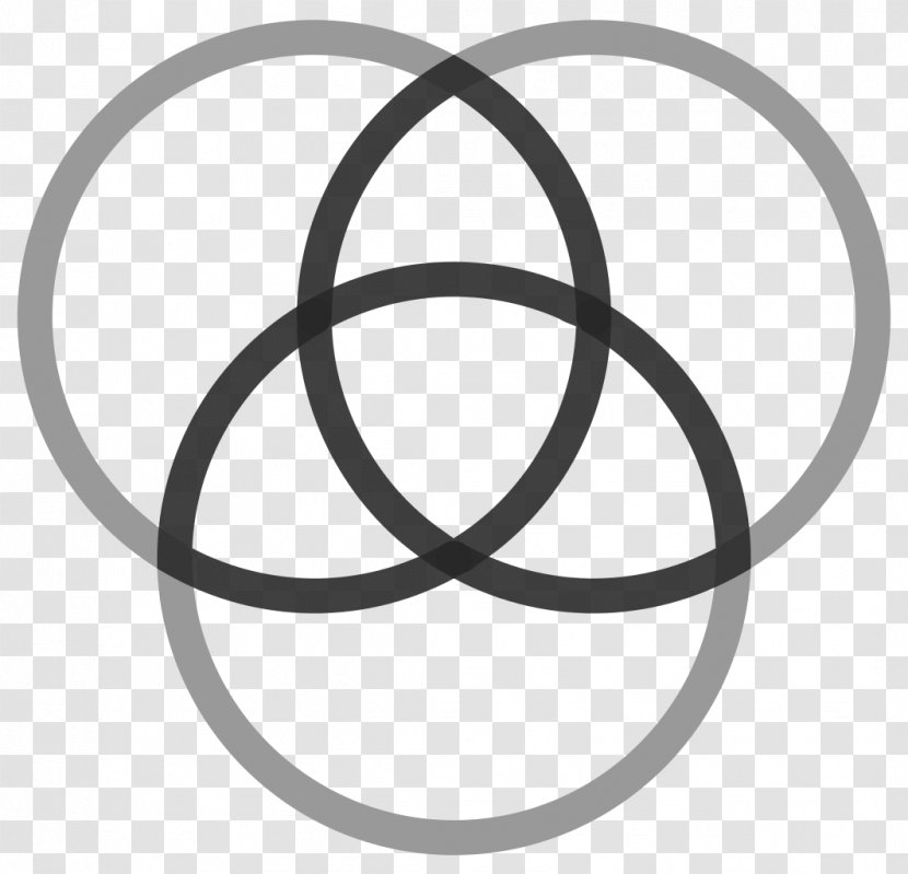 Vesica Piscis Triquetra Overlapping Circles Grid Symbol Sacred Geometry - Black And White - Formation Transparent PNG