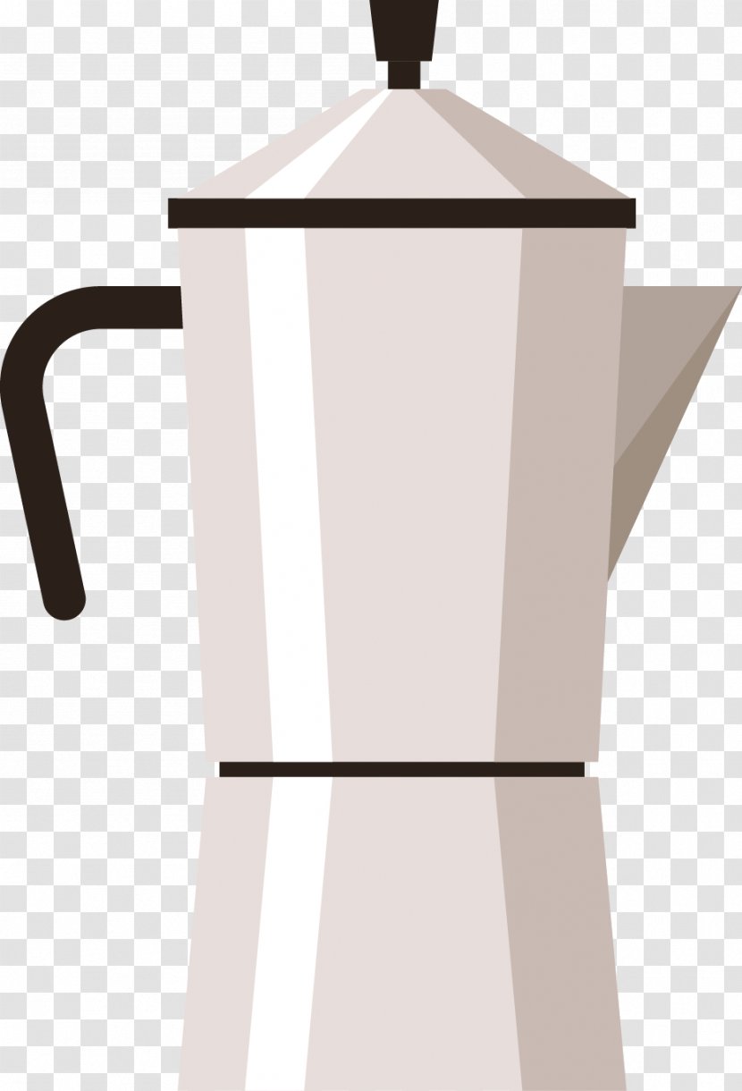 Coffeemaker Moka Pot Kettle - Drinkware - Simple Coffee Vector Material Transparent PNG