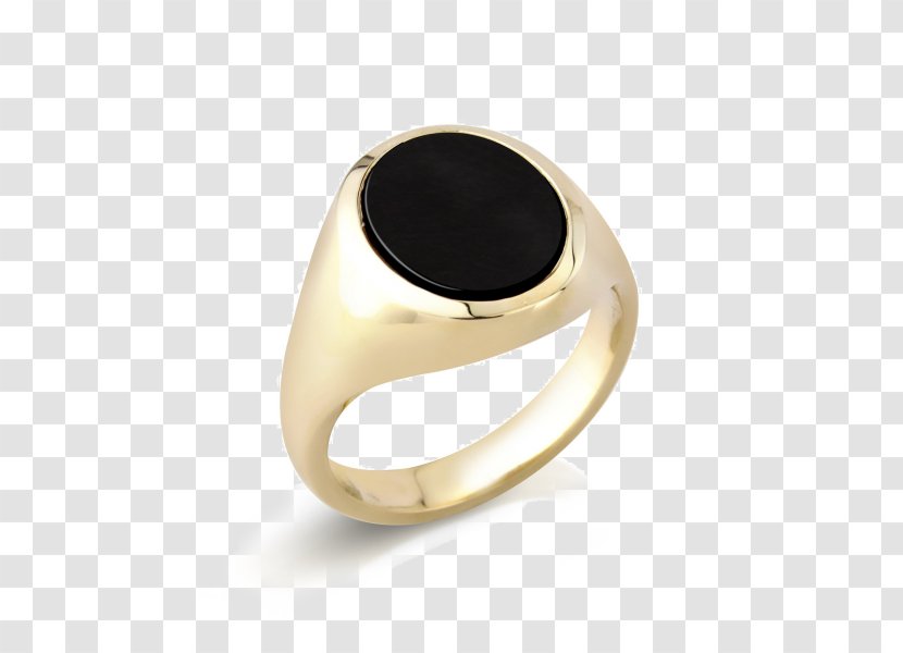 Onyx Ring Colored Gold Oval - Heliotrope Transparent PNG