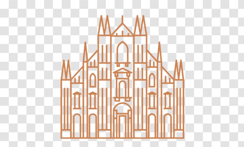 Church Cartoon - Architecture - Medieval Milan Transparent PNG