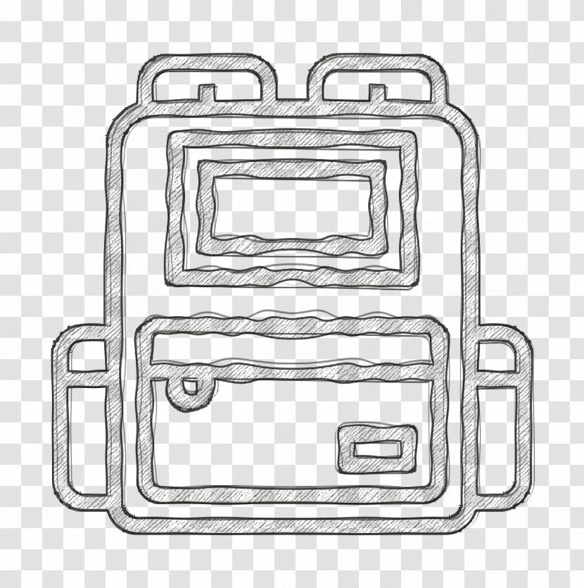 School Bag Cartoon - Icon - Rectangle Meter Transparent PNG