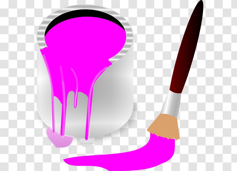 Paintbrush Painting Clip Art - Pink Razor Cliparts Transparent PNG