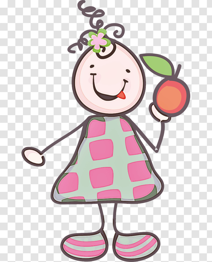 Pink Cartoon Happy Smile Style Transparent PNG