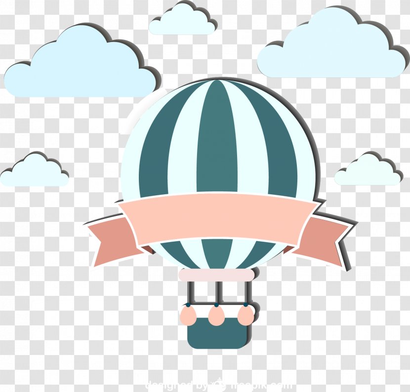 Hot Air Balloon Drawing Cartoon Clip Art - Comic Transparent PNG