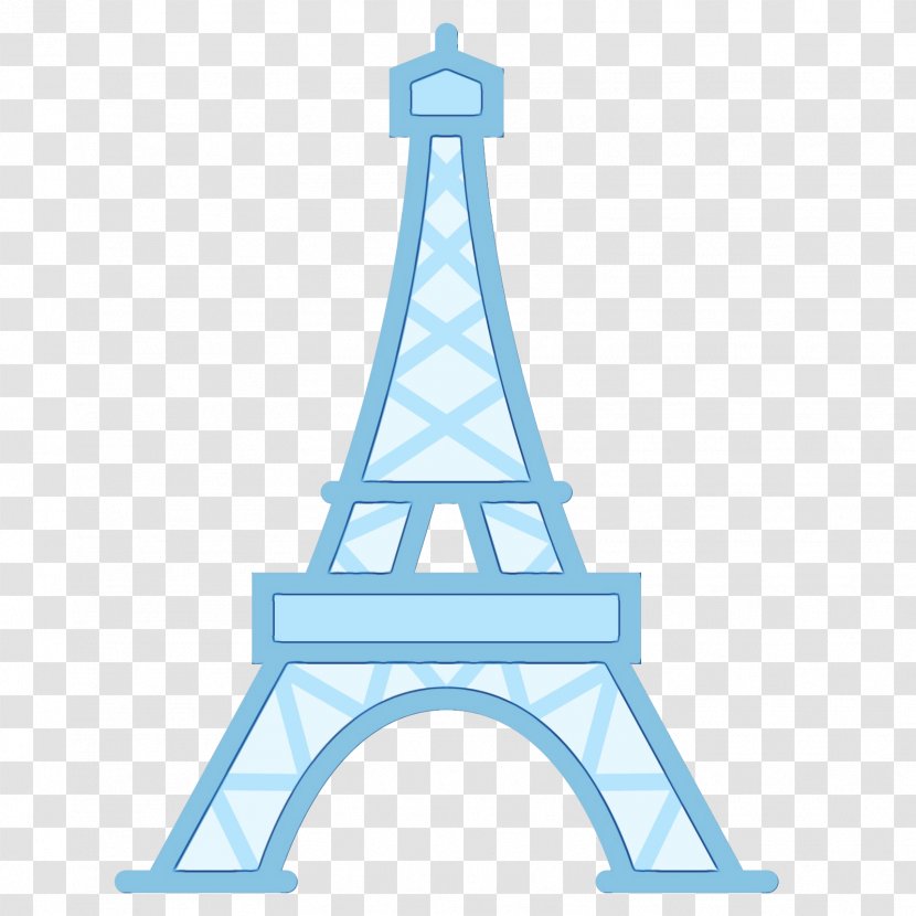 Eiffel Tower Drawing - Blue Paris Transparent PNG