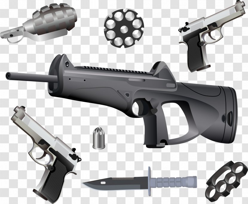 Bullet Firearm Weapon Pistol - Heart - Vector Transparent PNG