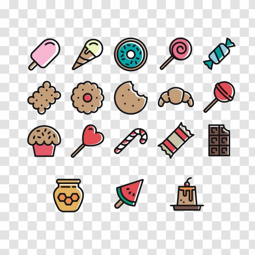 Ice Cream Candy Dessert Icon - Cute Little Icons Transparent PNG