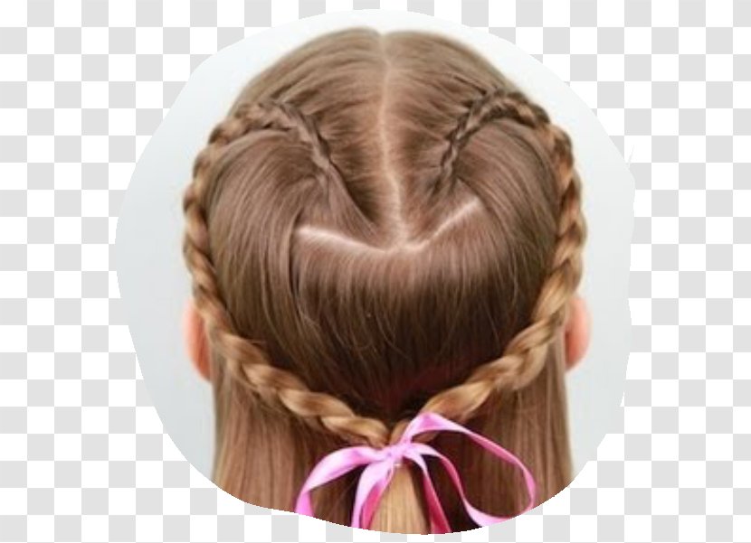 Hairstyle Braid Fashion Child - Heart - Hair Transparent PNG