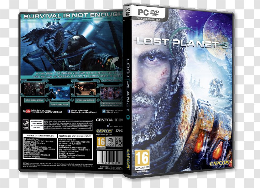 Xbox 360 Lost Planet 3 PC Game Capcom - Personal Computer Transparent PNG