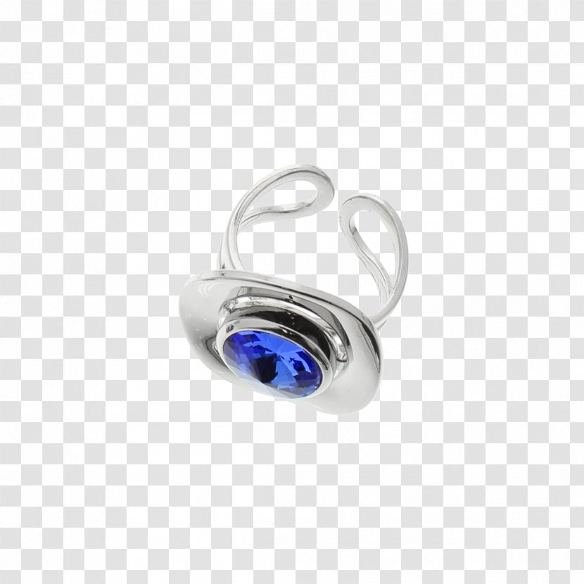Earring Silver Gemstone Charms & Pendants Cobalt Blue - Swarovski Jewelry Transparent PNG