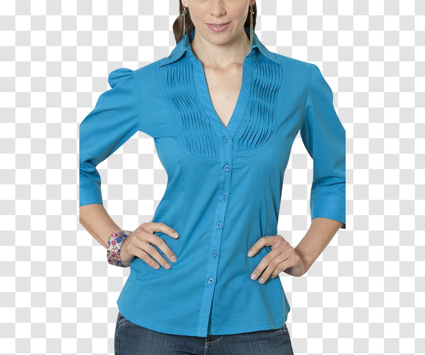 Turquoise Blouse Clothing Sleeve Blue - Formal Wear - Moda Transparent PNG
